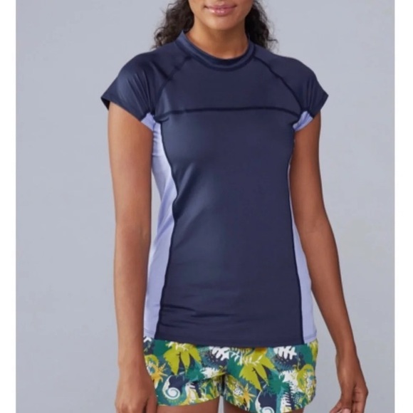 Patagonia Tops - Patagonia Short Sleeved Micro Swell Rashguard
